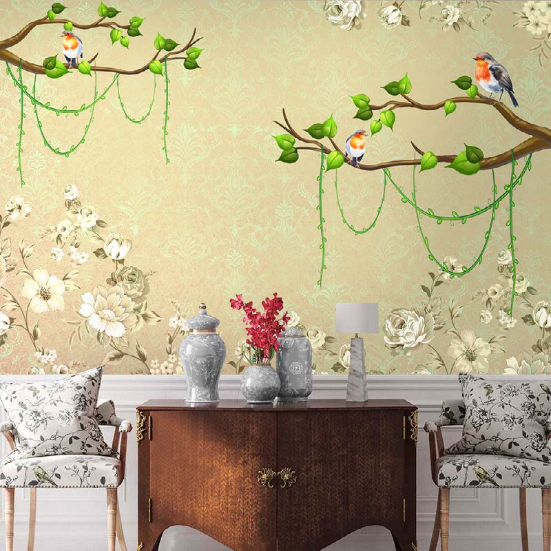 Birdsong Bloom Wallpaper Mural