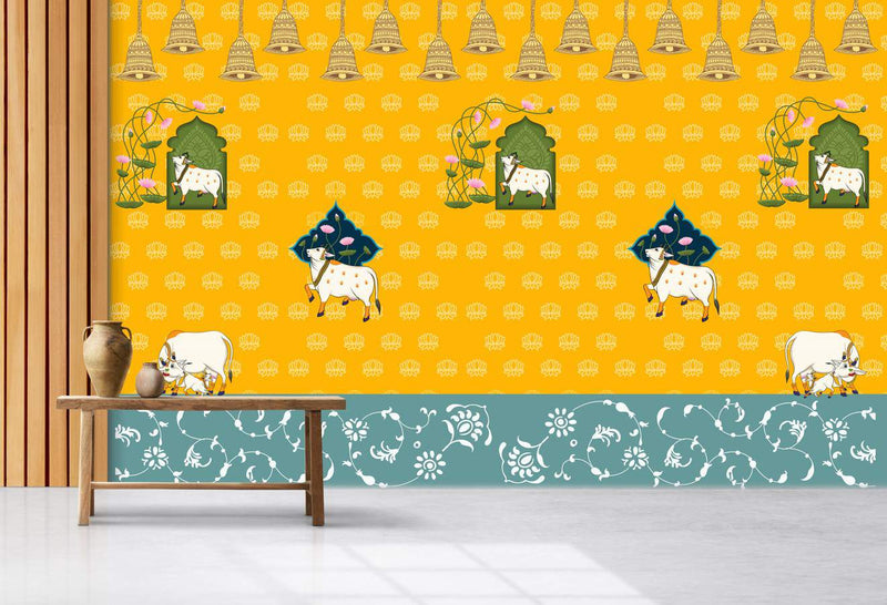 Golden Lotus & Sacred Cows Wallpaper
