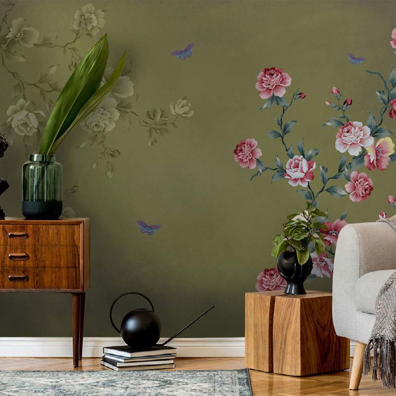 Olive Branch Blossom Wallpaper Mural