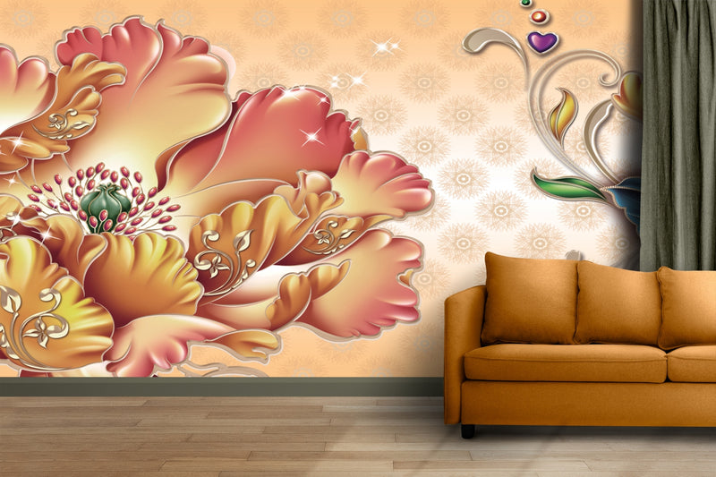 Opulent Bloom Wallpaper Mural