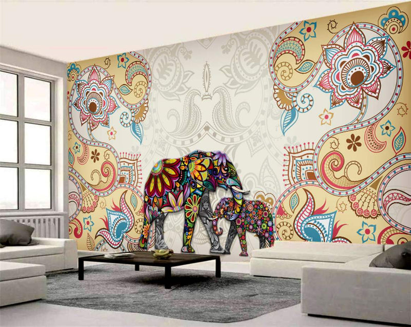 Ornate Elephants & Paisley Paradise