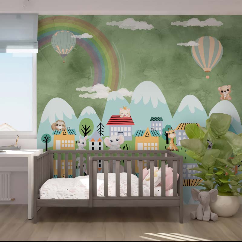 Rainbow Hills Animal Village Mural