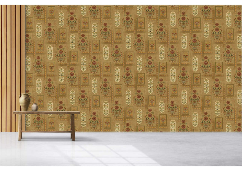 Regal Vintage Floral Damask Wallpaper