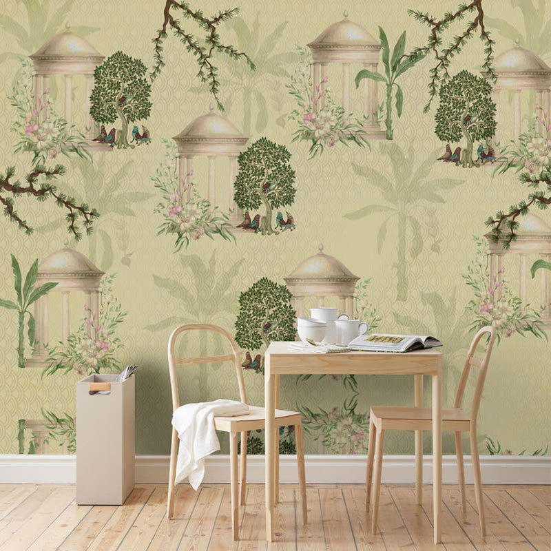 Serene Garden Gazebo Wallpaper