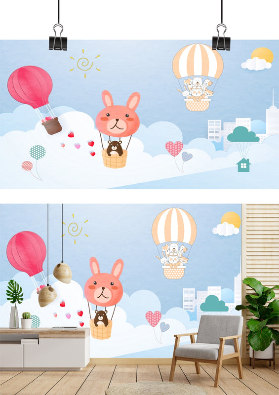 Sweet Animal Hot Air Balloon Adventure