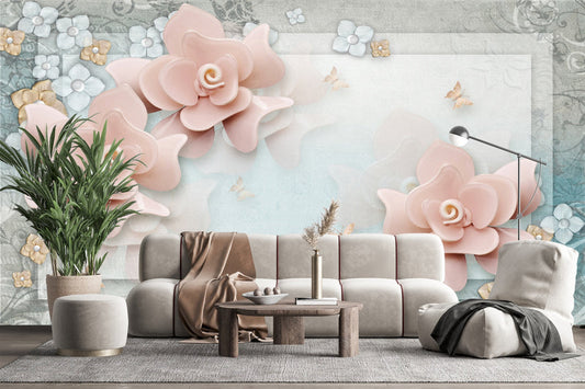 Blush Blossom Serenity Wallpaper