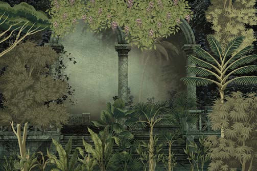 Enchanting Secret Garden Ruins