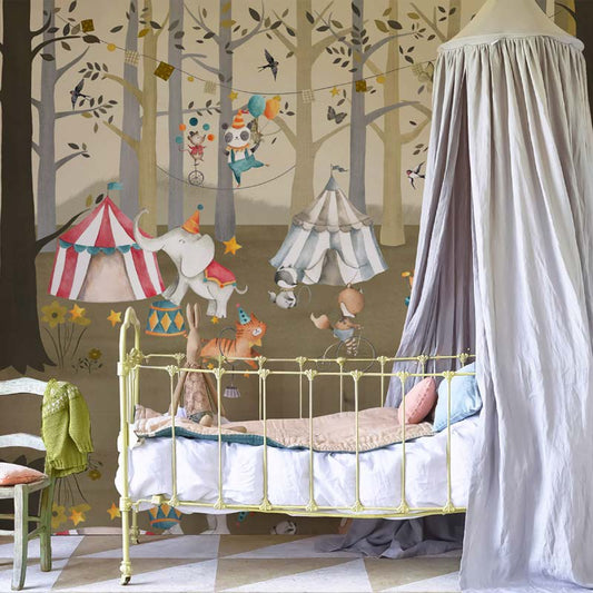 Enchanting Woodland Circus Wallpaper