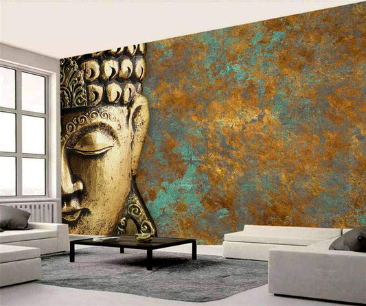 Golden Buddha Serenity Wall Mural