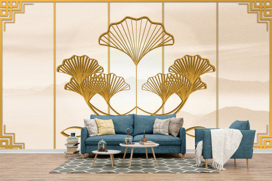 Golden Ginkgo Serenity Wallpaper