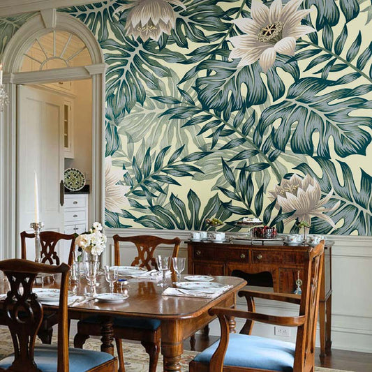 Lush Tropical Bloom Wallpaper Mural