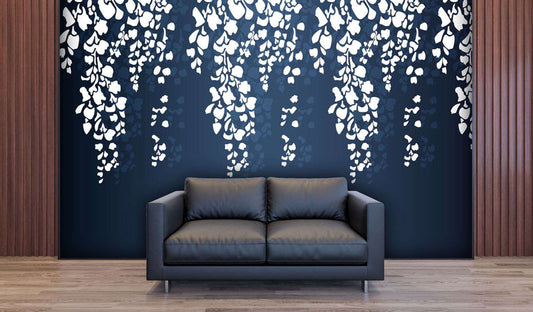 Midnight Wisteria Wall Mural