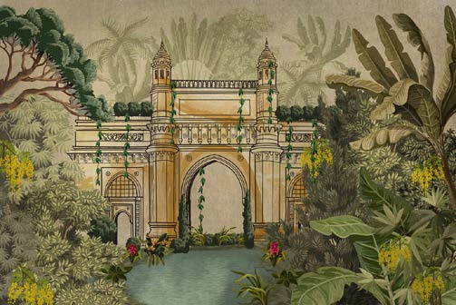 Mumbai Gateway Tropical Oasis Wallpaper
