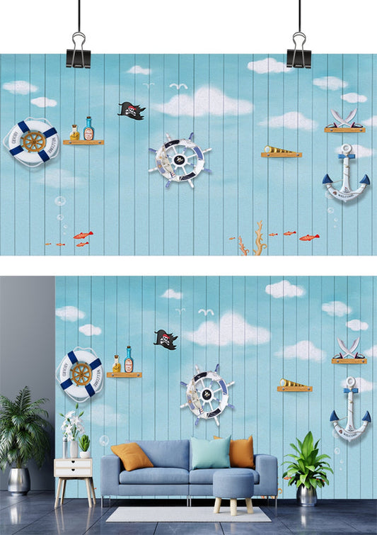 Nautical Dreamscapes Coastal Charm Wallpaper