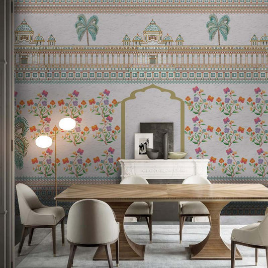 Palace Garden Floral Wallpaper Mural
