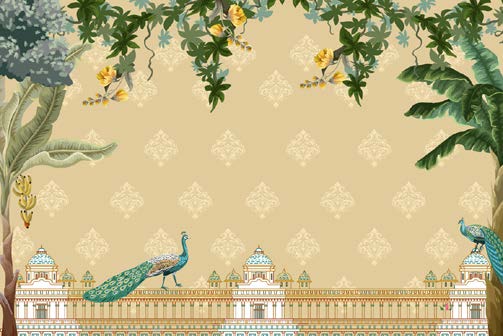 Peacock Paradise Palace Wallpaper