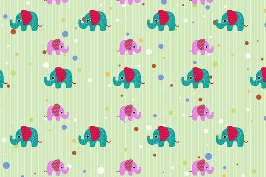 Playful Pastel Elephant Parade