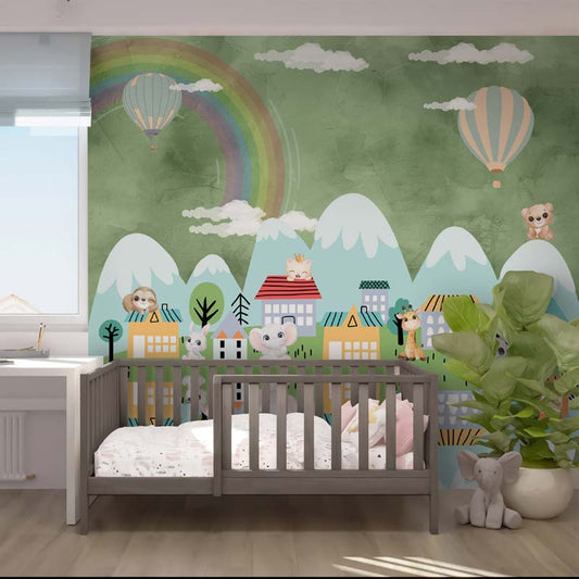 Rainbow Hills Animal Village Mural