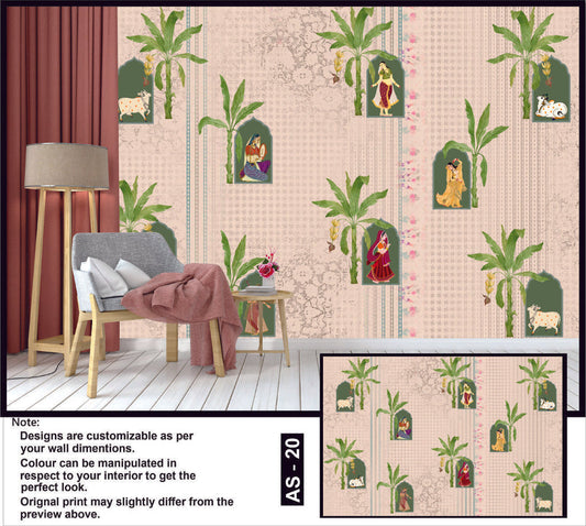 Rajasthani Romance Banana Grove Wallpaper