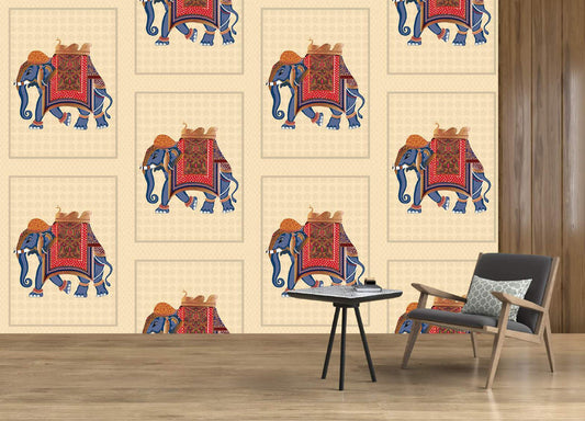 Regal Elephant Parade Wallpaper