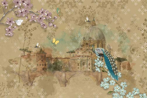 Roman Peacock & Blossom Dreamscape