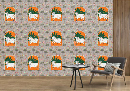 Sacred Cow Mandala Wallpaper