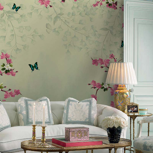 Serene Blossom & Butterfly Wallpaper Mural