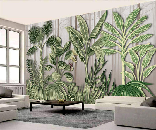 Serene Tropical Palm Grove Wallpaper