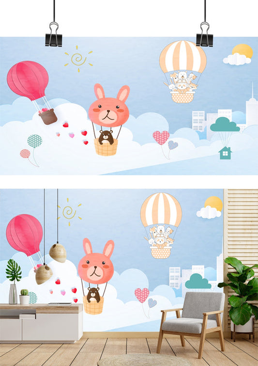 Sweet Animal Hot Air Balloon Adventure