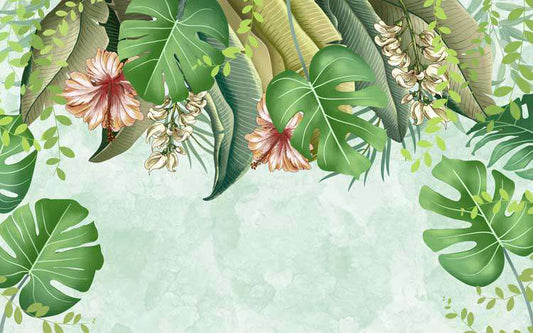 Tropical Paradise Floral Wallpaper
