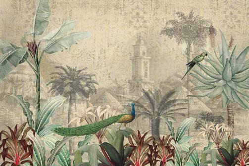 Tropical Paradise Peacock & Parrot Escape