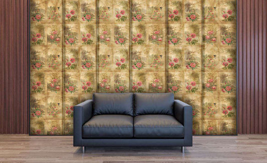 Vintage Rose Garden Wallpaper Mural
