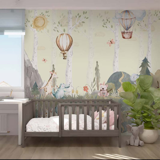Whimsical Woodland Nursery Wallpaper
